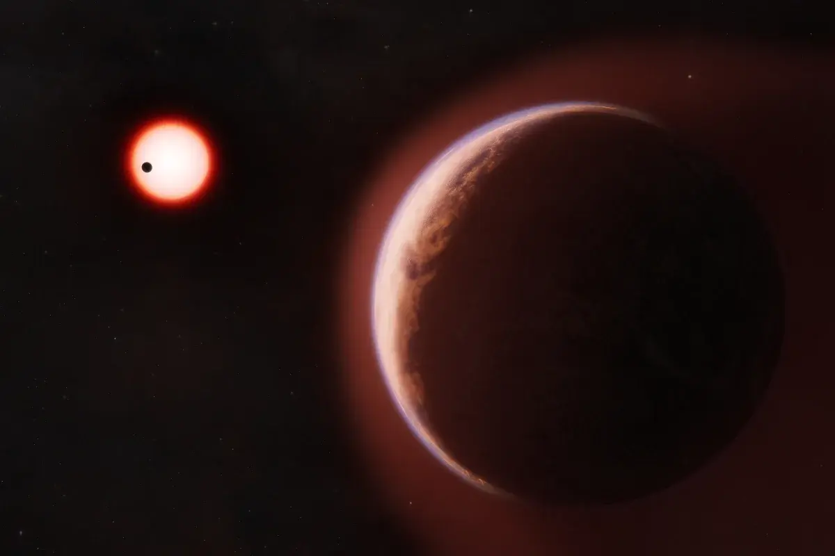 تصویر مرتبط با خبر: LHS 1140 b: Erstmals Atmosphäre bei erdähnlichem Exoplaneten nachgewiesen