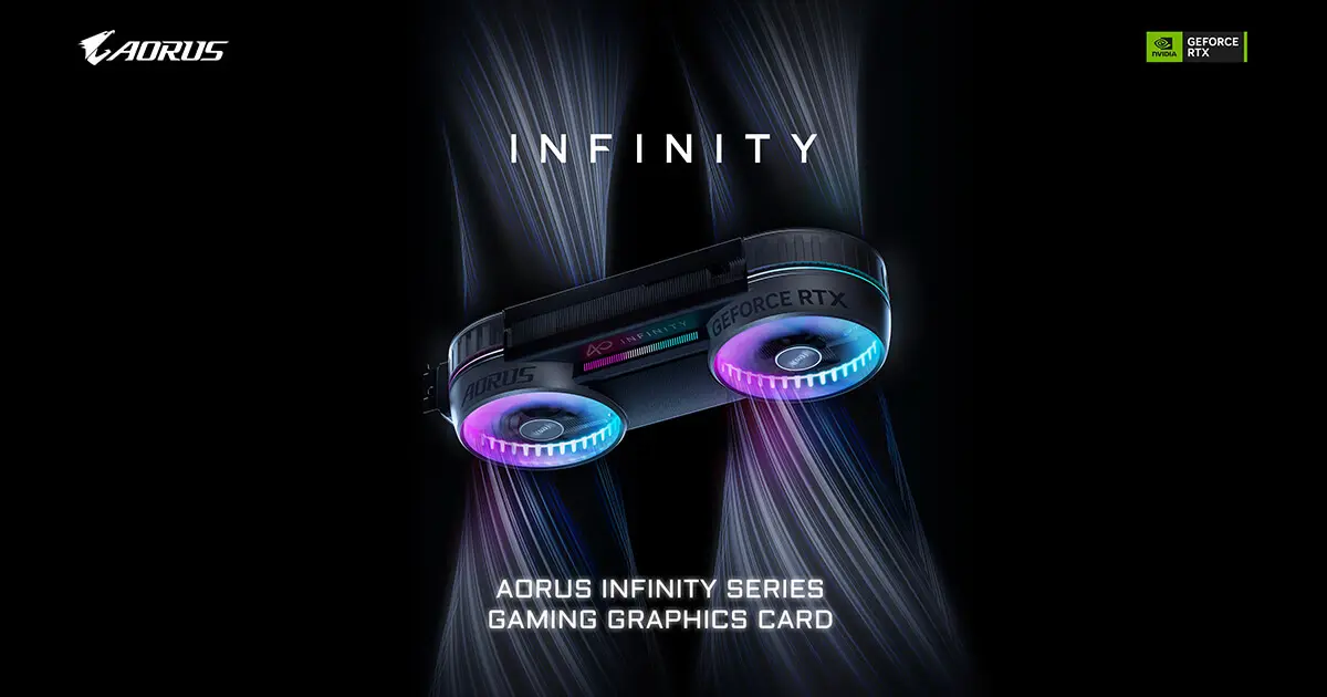 تصویر مرتبط با خبر: GIGABYTE officially announces the availability of the AORUS RTX 5080 INFINITY and AORUS RTX 5080 INFINITY WOOD graphics cards - GIGABYTE Global