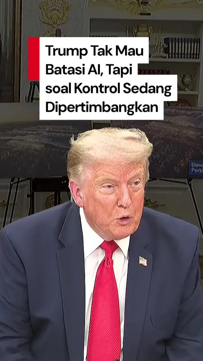 تصویر مرتبط با خبر: Video Trump Pertimbangkan Kontrol AI, Bukan Batasi: Biar Tak Kalah dari China