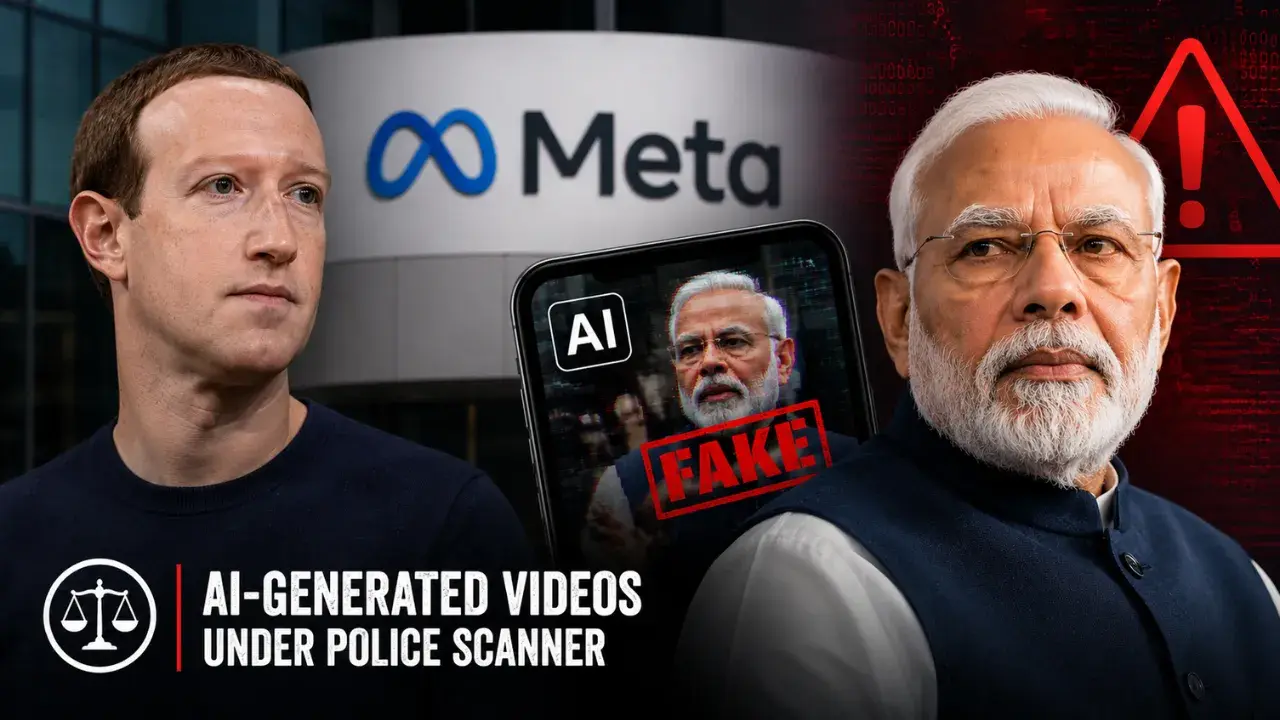 تصویر مرتبط با خبر: Meta India head, others booked over AI-generated videos targeting PM Modi