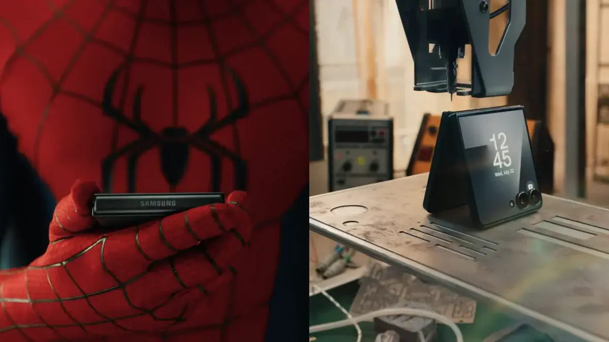 تصویر مرتبط با خبر: Homem Aranha agora usa "celular misterioso" da Samsung; assista ao vídeo