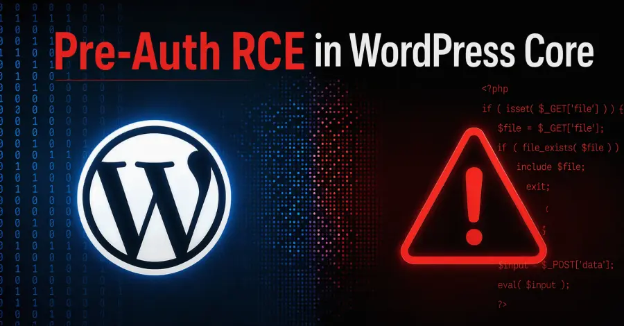 تصویر مرتبط با خبر: New wp2shell WordPress Core Flaw Lets Unauthenticated Attackers Run Code