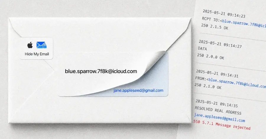 تصویر مرتبط با خبر: Apple Fixes Hide My Email Bug That Exposed Real Addresses in Mail Logs