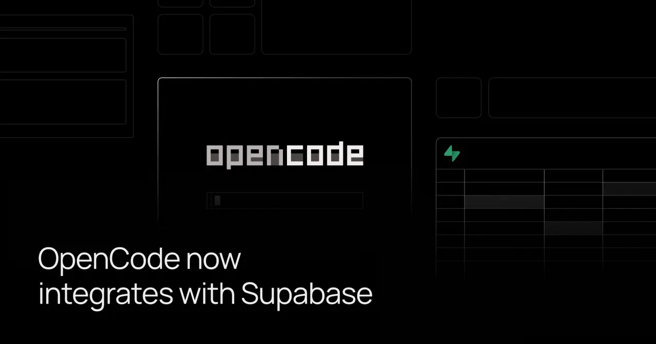 تصویر مرتبط با خبر: Agentic Coding on Supabase with OpenCode