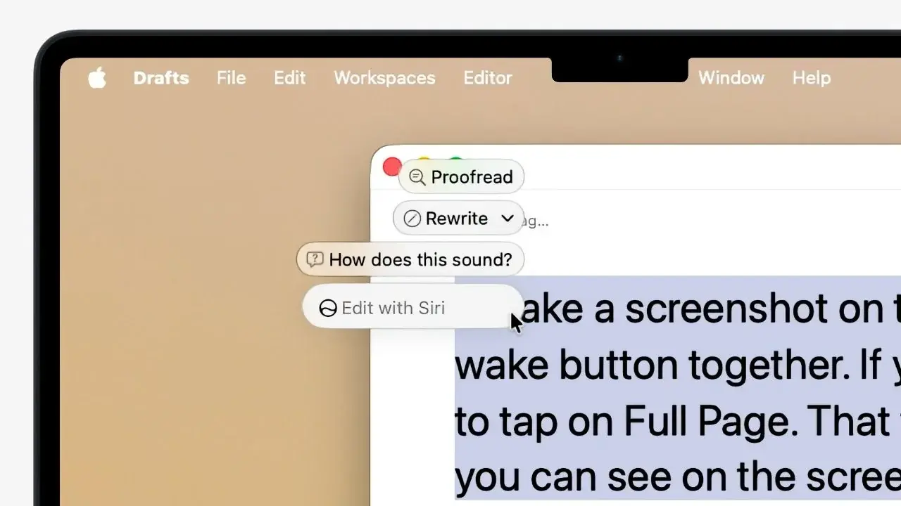 تصویر مرتبط با خبر: 苹果 macOS 27 隐藏新特性：调用 Siri AI 内容创作 - IT之家