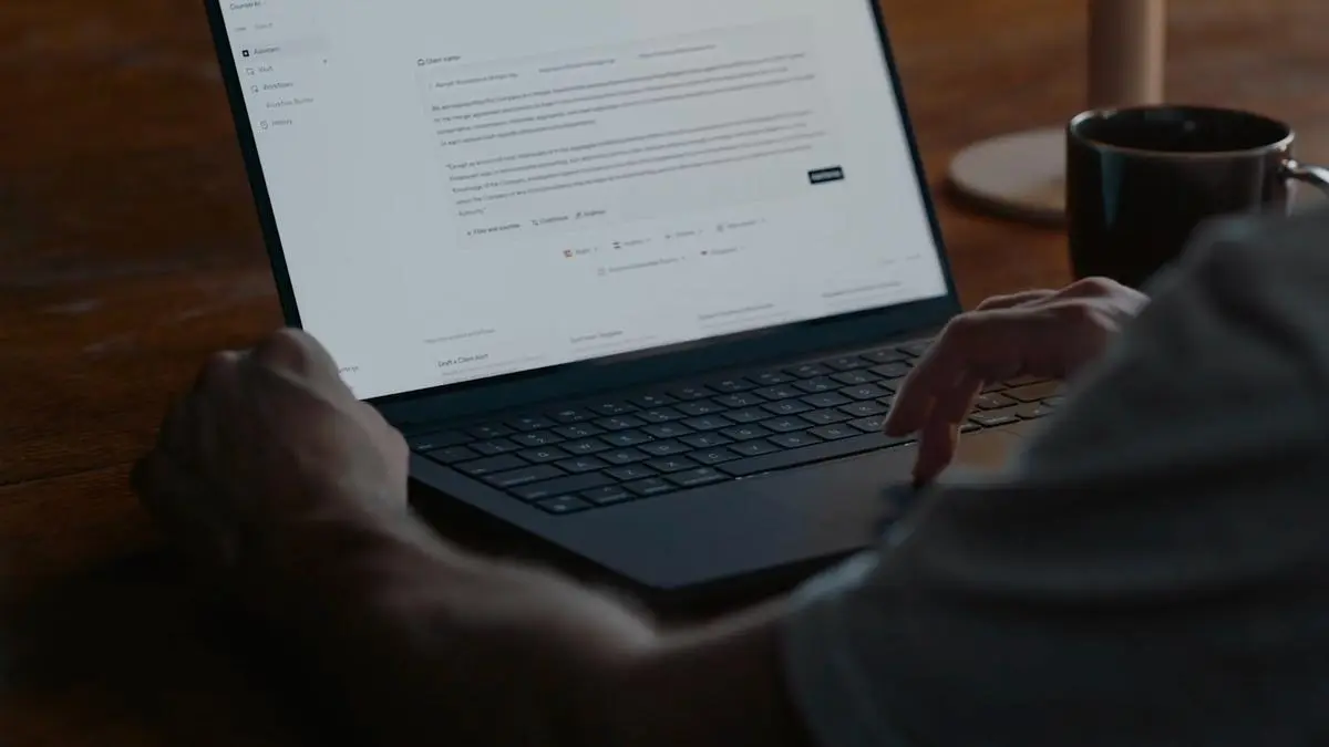 A lawyer creating a demand letter using AI.