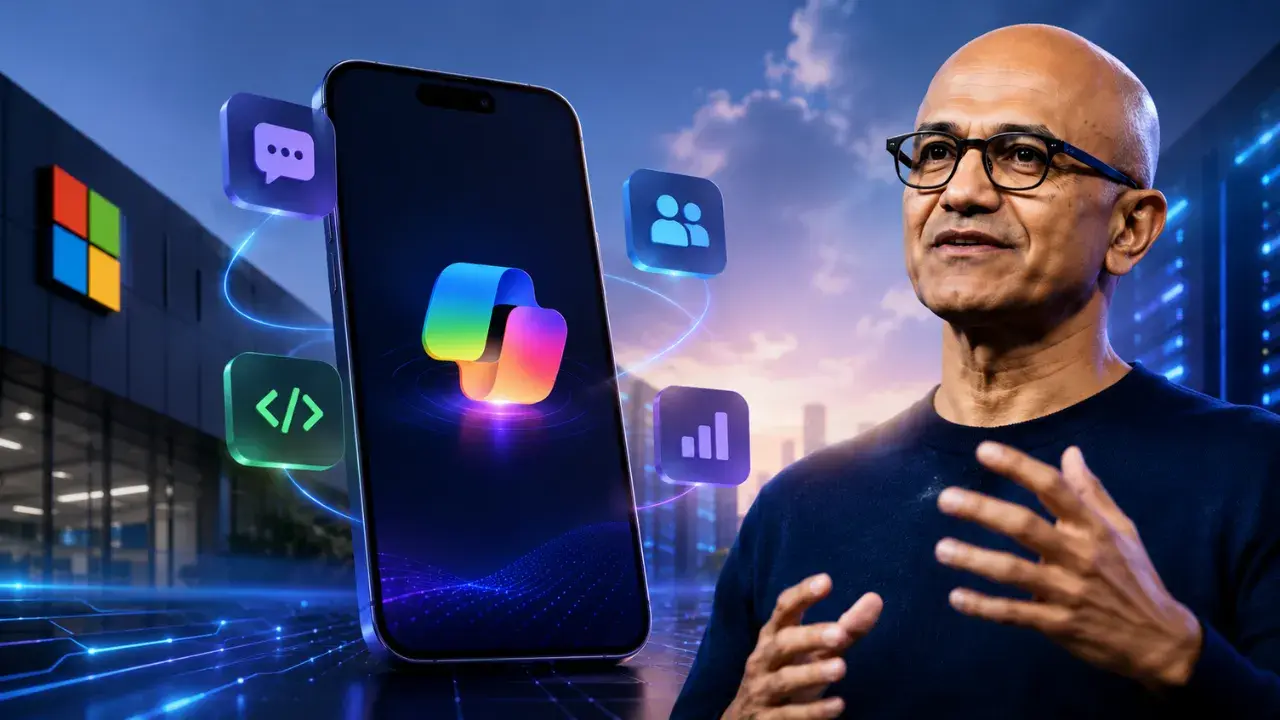 تصویر مرتبط با خبر: Microsoft is building an AI super app, Satya Nadella says launch is coming soon