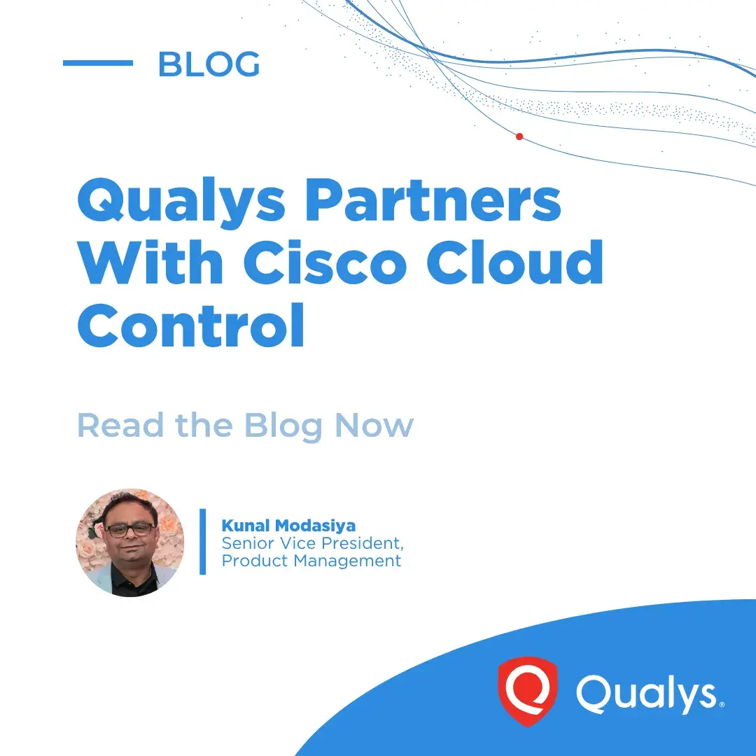 تصویر مرتبط با خبر: Qualys Joins Cisco Cloud Control Studio as Launch Partner for Agentic Ops | Qualys
