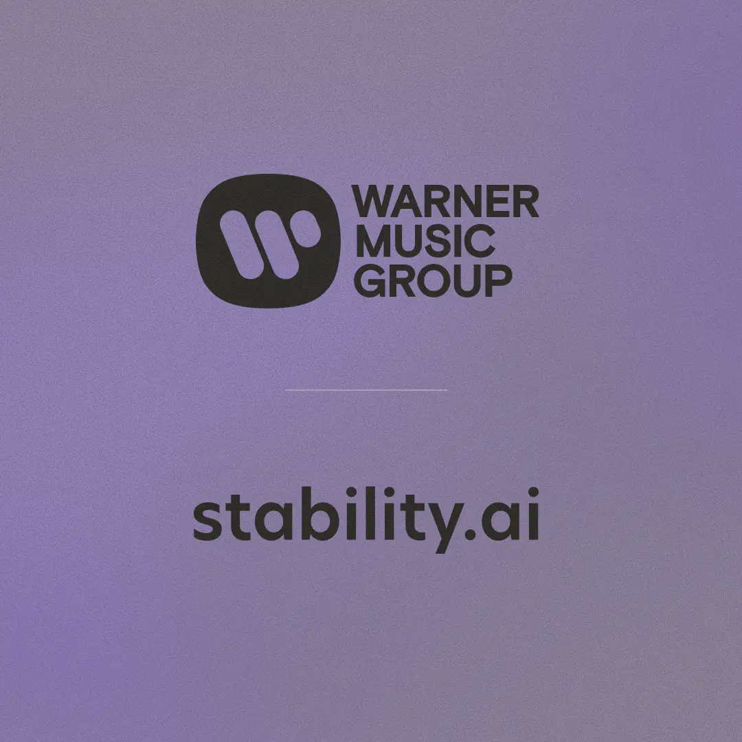 تصویر مرتبط با خبر: Warner Music Group and Stability AI Join Forces To Build The Next Generation Of Responsible AI Tools For Music Creation — Stability AI
