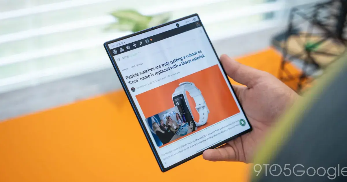 تصویر مرتبط با خبر: Samsung says Galaxy Z Fold 8 crease is less visible thanks to 'Flex Titanium' display