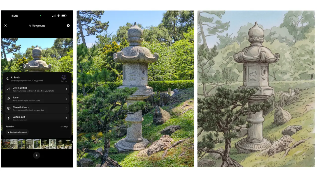 تصویر مرتبط با خبر: Adobe crams multiple AI tools into its experimental camera app - Engadget