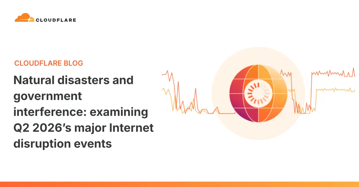 تصویر مرتبط با خبر: Natural disasters and government interference: examining Q2 2026’s major Internet disruption event