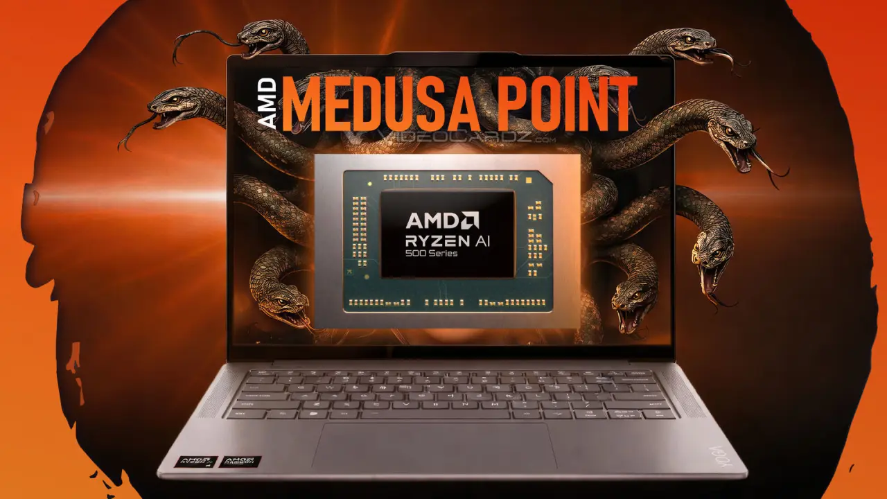 تصویر مرتبط با خبر: AMD Ryzen 500 « Medusa Point » : Zen 6 autoriserait des gains jusqu'à 28 % face au Ryzen AI 9 HX 370