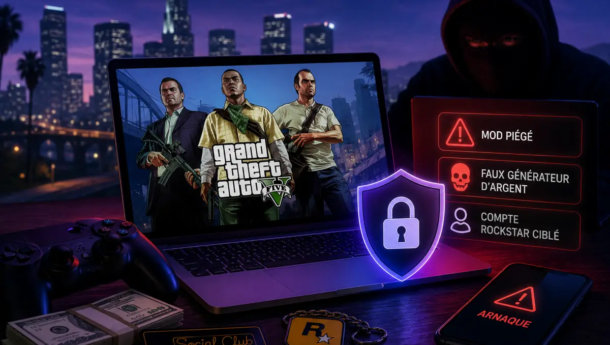 تصویر مرتبط با خبر: GTA 5 est-il sûr sur PC ? Les bons réflexes pour éviter virus et arnaques
