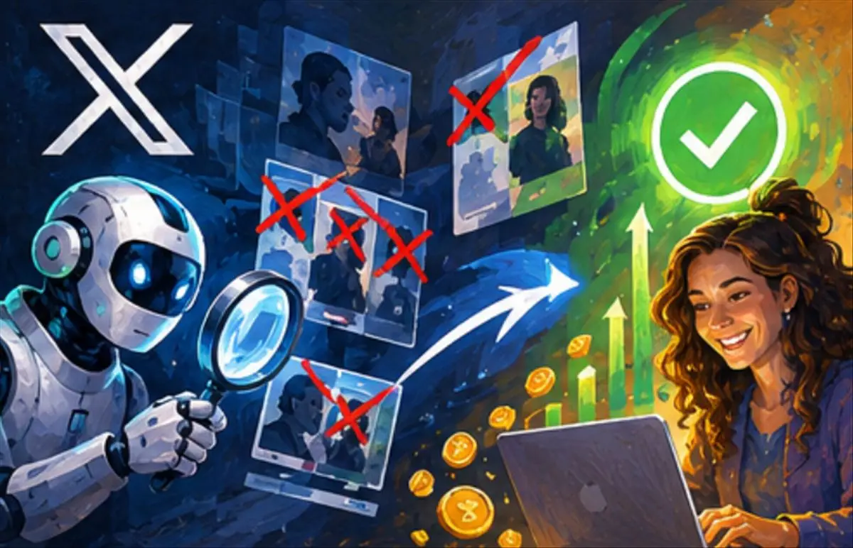 تصویر مرتبط با خبر: X usa Grok para detectar el robo de contenido el triple de rápido y expulsa a 4.000 creadores del programa de pago