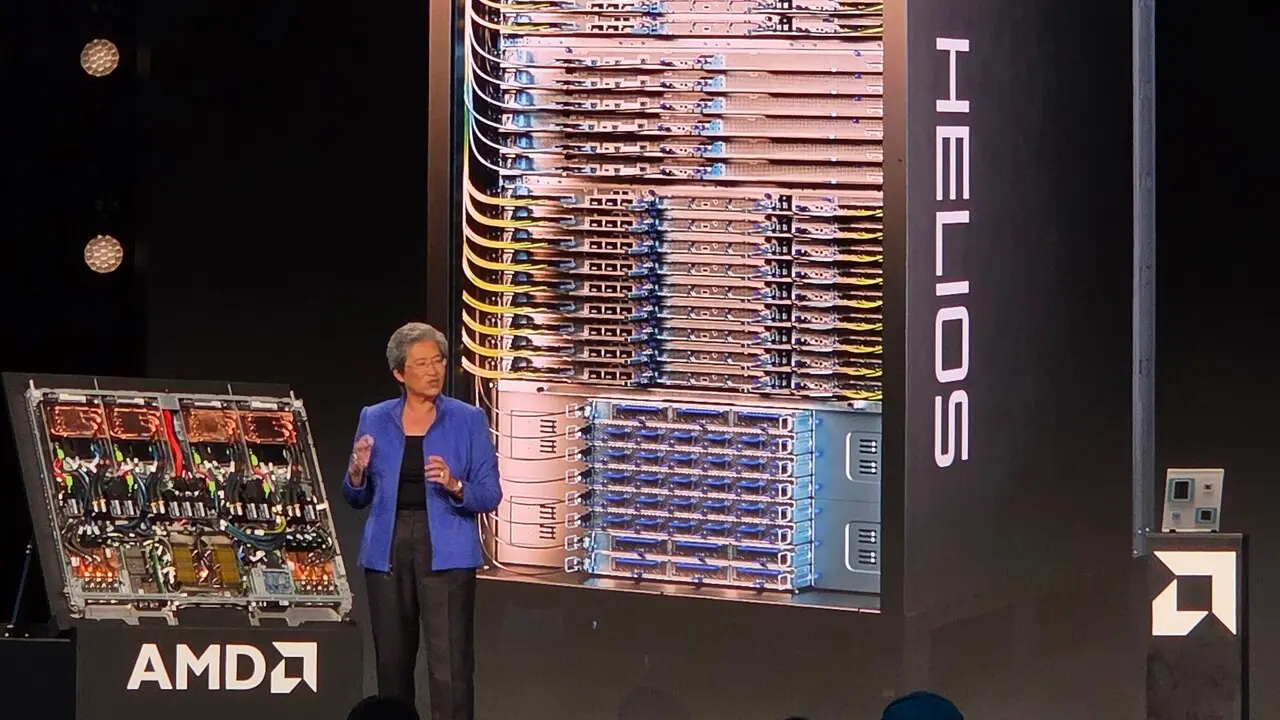 تصویر مرتبط با خبر: Rack Helios startet: Mit diesem Rack sieht sich AMD vor Nvidia an Position 1