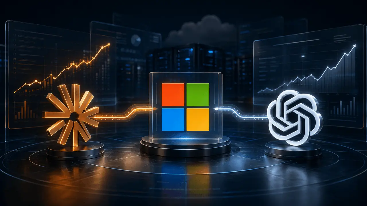تصویر مرتبط با خبر: Microsoft, Anthropic yatırımından 3,2 milyar dolarlık kazanç elde etti