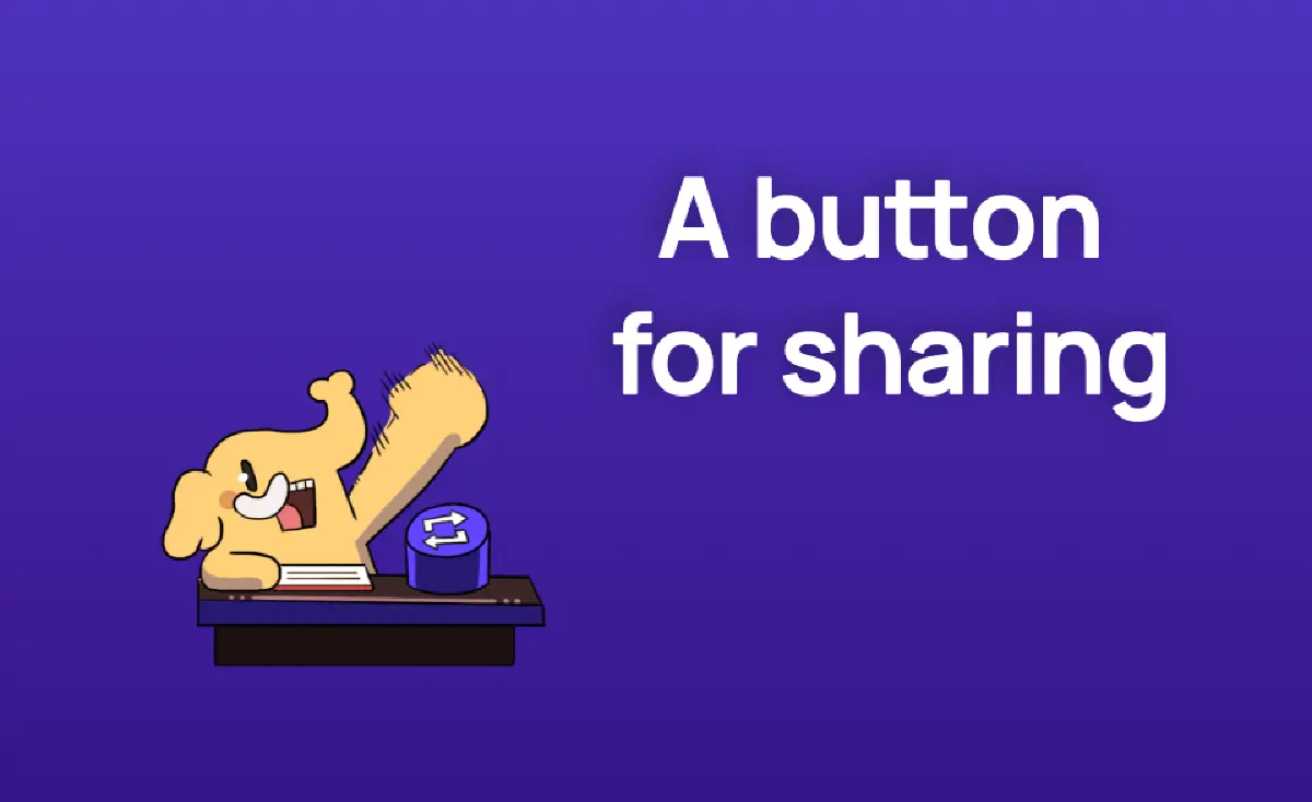تصویر مرتبط با خبر: A new Share button