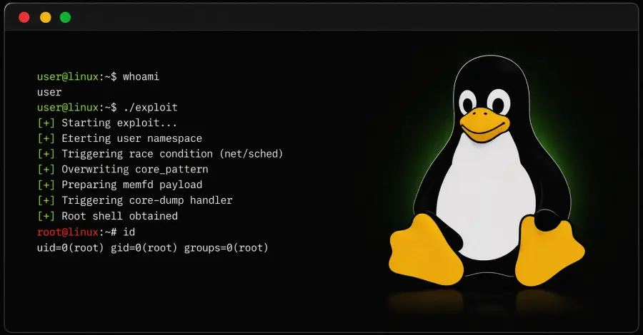 تصویر مرتبط با خبر: Researcher Says AI Helped Develop Linux Traffic-Control Race Into Root Exploit