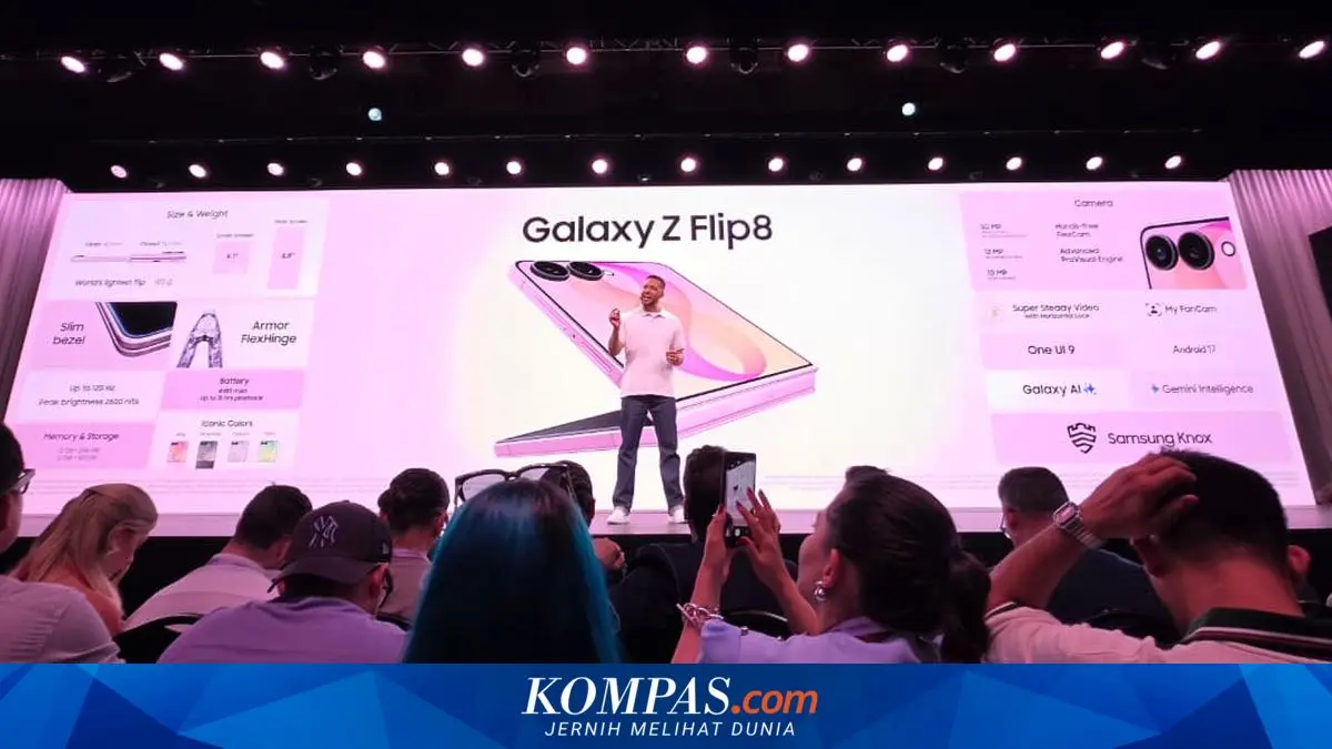 تصویر مرتبط با خبر: Samsung Galaxy Z Flip 8 Resmi dengan Bodi Lebih Tipis dan AI-native FlexWindow