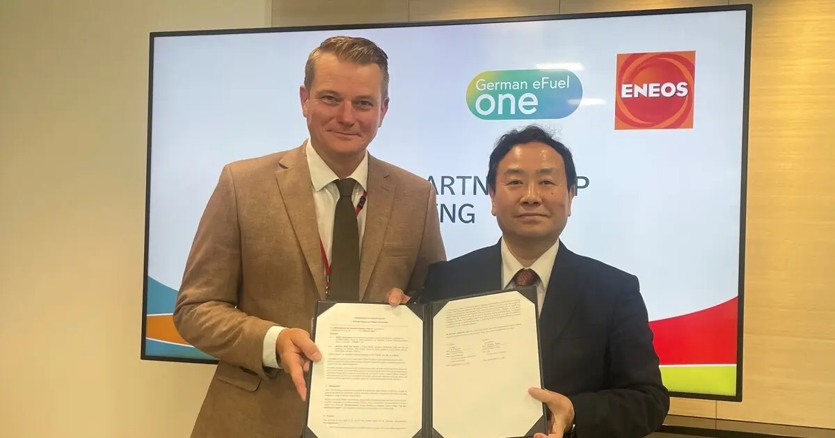 تصویر مرتبط با خبر: ENEOSがドイツ・GEF1と合成燃料分野で協業 - 日本への初輸入へ