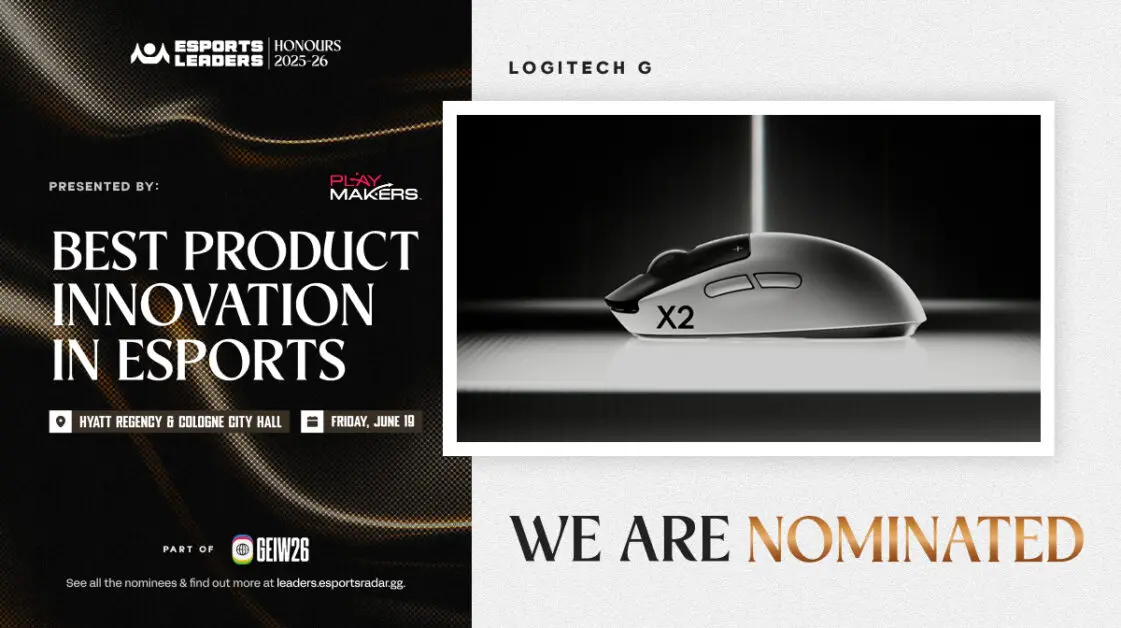 تصویر مرتبط با خبر: Celebrating Excellence: Logitech G’s PRO X2 SUPERSTRIKE Nominated for Best Product Innovation in Esports