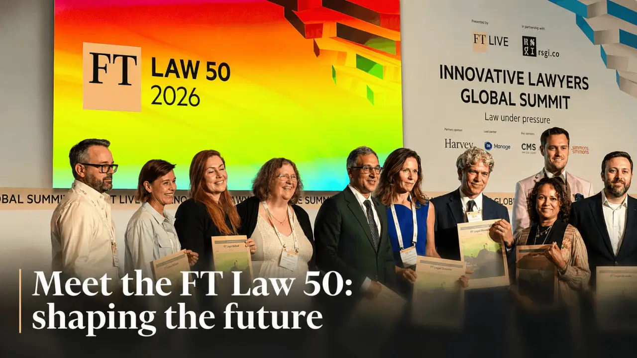 Financial Times Launches FT Law 50, Recognizing Legal Leaders Across AI, Business Model Change, and Rule of Law