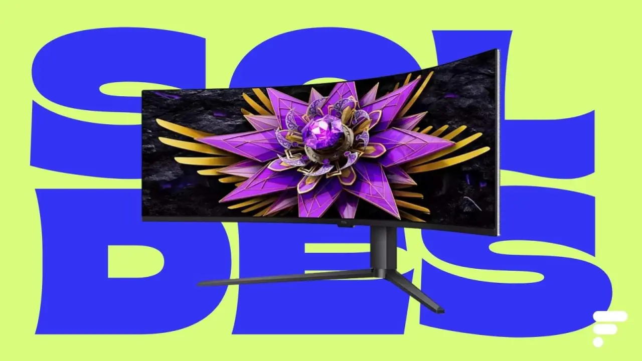 تصویر مرتبط با خبر: Il faut prévoir de la place pour cet écran PC gamer Mini LED Dual 4K de 57" incurvé et 120 Hz à -100 € qui fait tourner des têtes