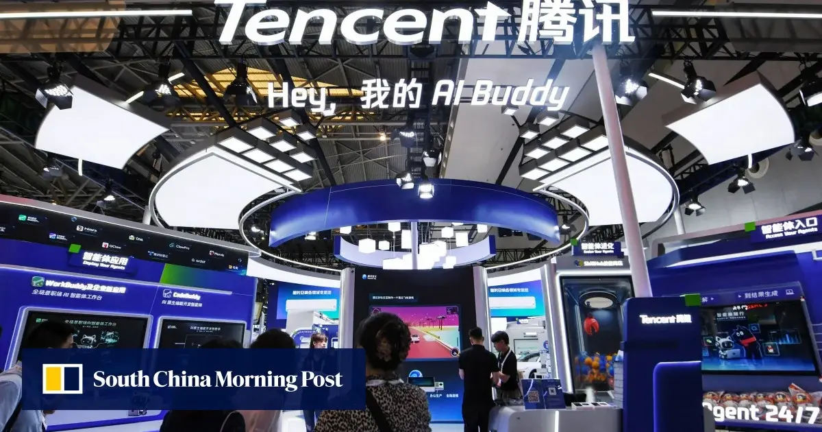 تصویر مرتبط با خبر: AI work agents: China’s Ant, Tencent, Alibaba, Baidu flex for enterprise clients