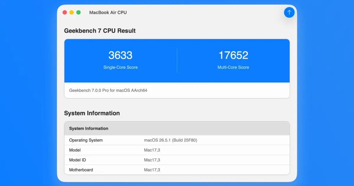 تصویر مرتبط با خبر: Primate Labs выпустила кроссплатформенный бенчмарк Geekbench 7