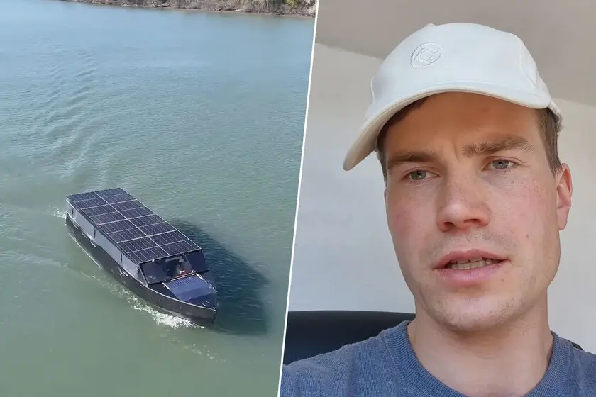 تصویر مرتبط با خبر: En Almería creyeron haber visto una narcolancha. Resultó ser el yate solar de un finlandés que ha recorrido 6.000 km sin repostar