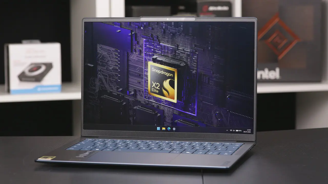 تصویر مرتبط با خبر: Lenovo Yoga Slim 7x Gen 11 mit Snapdragon X2 Elite im Test