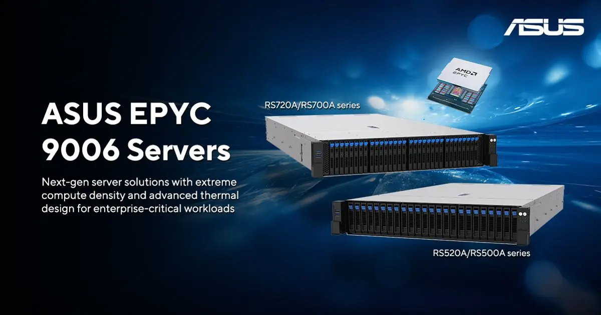 تصویر مرتبط با خبر: ASUS Servers Powered by 6th-Gen AMD EPYC CPUs