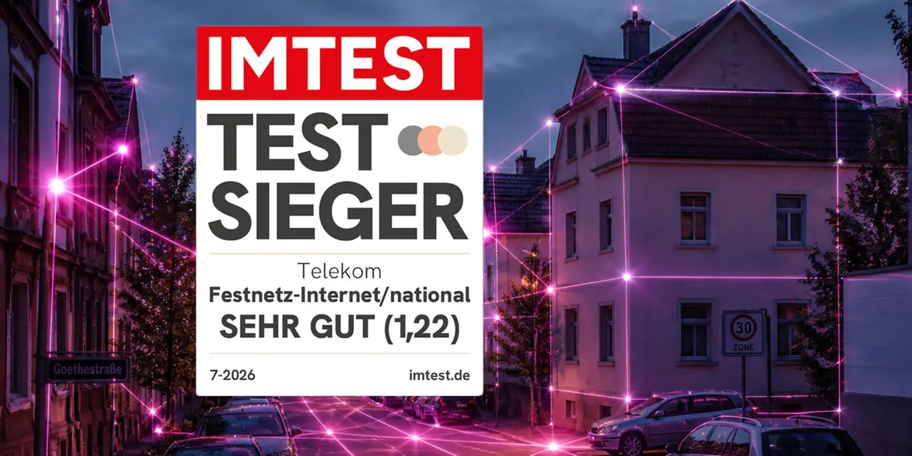 تصویر مرتبط با خبر: Imtest-Festnetztest 2026: Telekom bietet Deutschlands bestes Festnetz