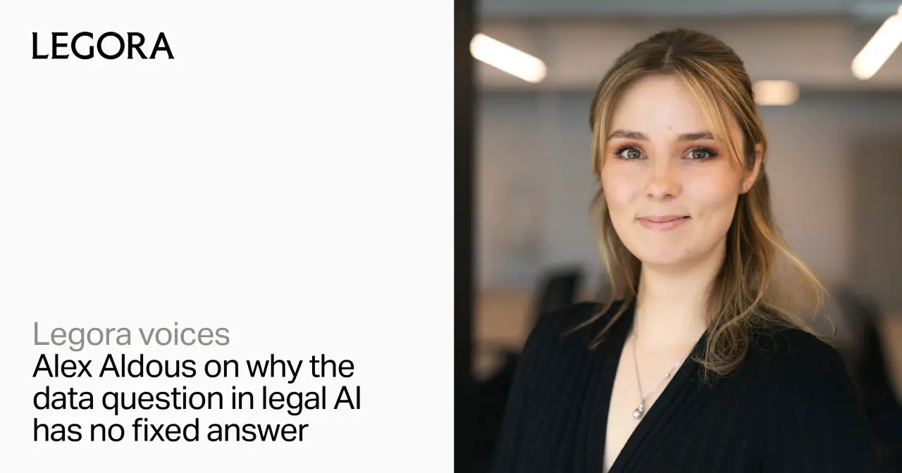 تصویر مرتبط با خبر: Alex Aldous on why the data question in legal AI has no fixed answer | Legora