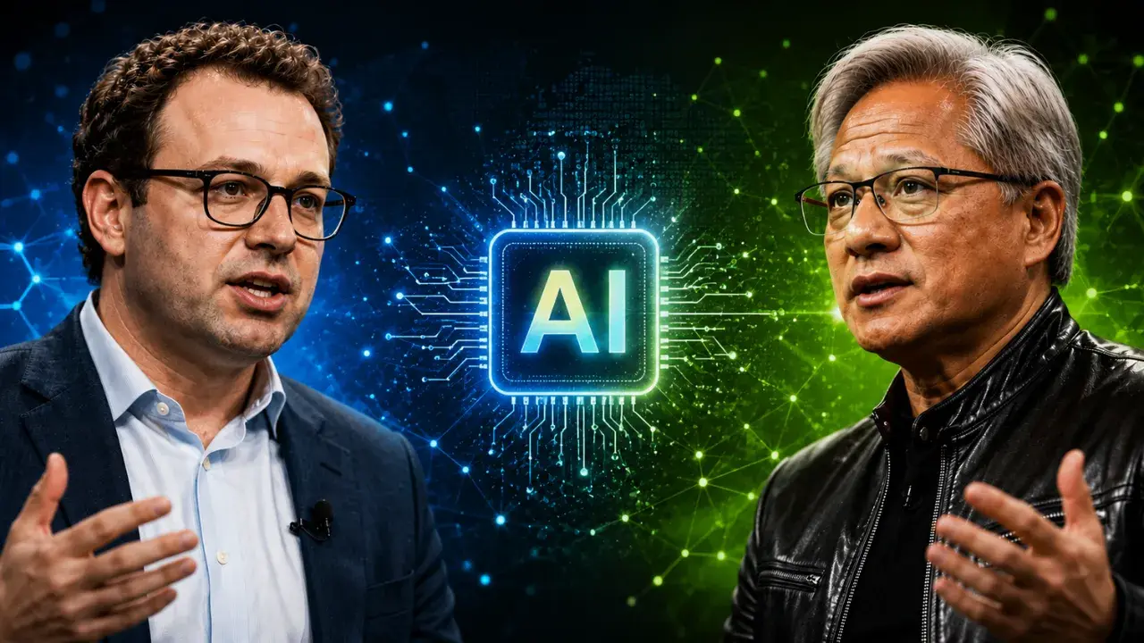تصویر مرتبط با خبر: After Jensen Huang’s open AI push, Anthropic CEO clarifies company’s stance