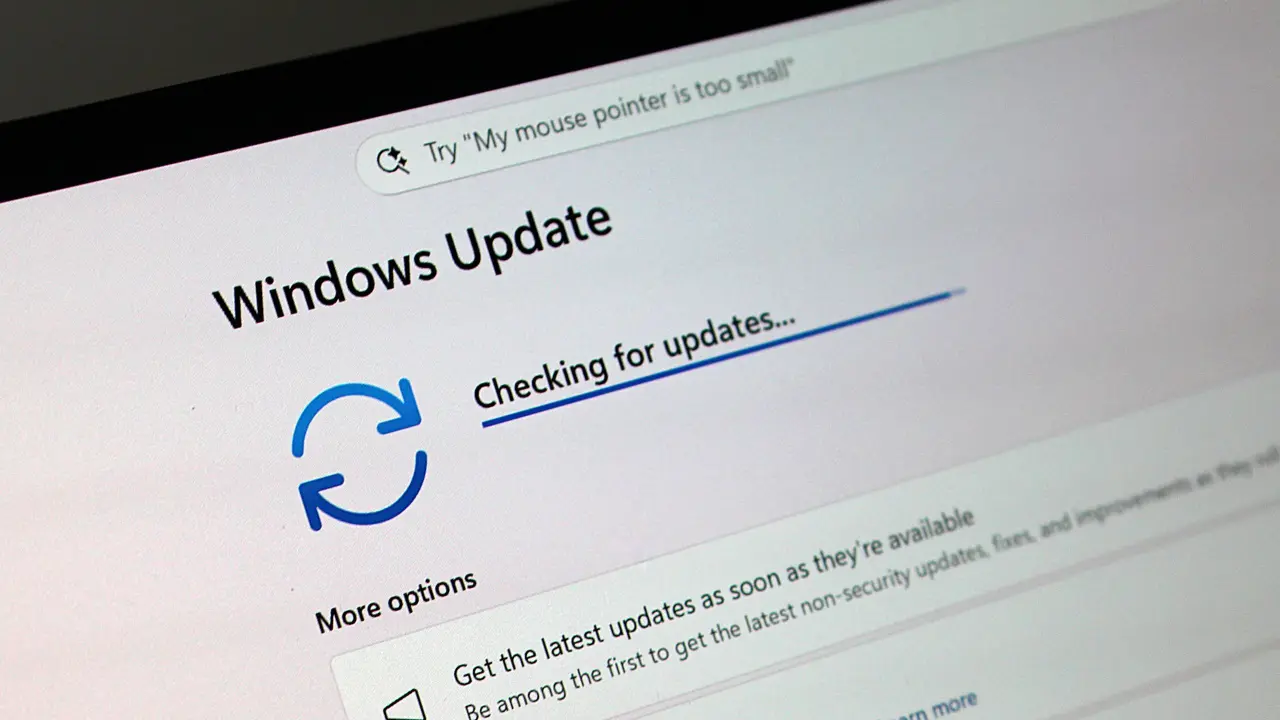 Windows Update in checking for update mode