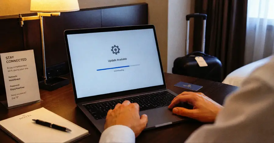 تصویر مرتبط با خبر: Hijacked Hotel Wi-Fi Pushes Fake Updates to Deliver Surveillance Malware