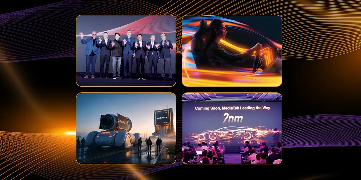 Highlight snapshots in a panel from MediaTek's Computex 2026 Keynote